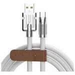CABLE TIPO C PUNTA DE METAL (CAB-41005) BLANCO