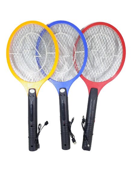 RAQUETA MATA MOSQUITOS RECARGABLE OM (OM-A02) RAQUETA MATA MOSQUITOS RECARGABLE (MKT-4)-AZUL - Imagen 1
