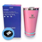 VASO TERMICO STANLEY CON PARLANTE BT (TREE) ROSA