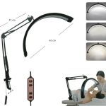 VELADOR MEDIA LUNA CON SOPORTE PARA CELULAR (LED-83021)