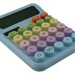 CALCULADORA COLORIDA 12 DIGITOS BLANCA (KK-2280)