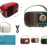 RADIO VINTAGE  BT7FM/MP3 GTS-1959  VEREDE OSCURO