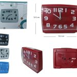 RELOJ DESPERTADOR ALARMA REJ-121014 ROJO