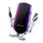 SOPORTE CARGA INALAMBRICA CON SENSOR T1 SILVER PLATEADO