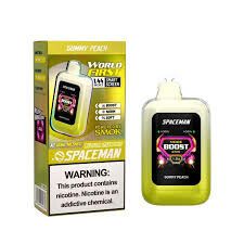VAPER DESCARTABLE CON PANTALLA 25K GUMMY PEACH (VERDE)