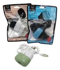 CARGADOR V8 BOLSA TIME 2.1A TMCC 219 BLANCO-NEGRO