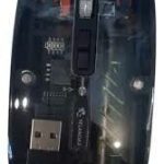 MOUSE INALAMBRICO BT TRANSPARENTE YELANDAR (MA200) NEGRO