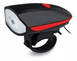 LUZ RECARGABLE DE BICI C/ BOCINA BN192 (7588) ROJA