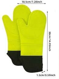GUANTES SILICONA PARA COCINA (P601) AMARILLO