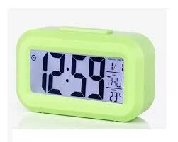 RELOJ DESPERTADOR C/LUZ VERDES (REJ-121011)