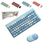 SET DE TECLADO Y MOUSE INALAMBRICO Q200 YELANDAR- AZUL