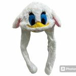 GORRO PELUCHE LEVANTA OREJAS PATO- BLANCO