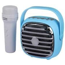 PARLANTE KBROAD KARAOKE 3'' CON MICROFONO (KTS-1943) AZUL