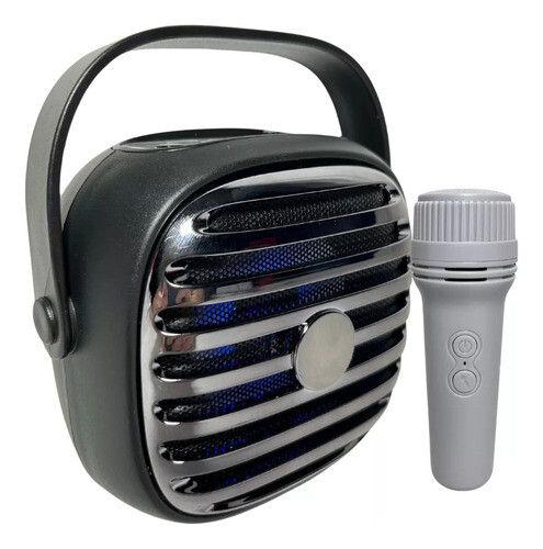 PARLANTE KBROAD KARAOKE 4'' CON MICROFONO (KTS-2010) NEGRO