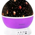VELADOR LUNA Y ESTRELLA (LED-83029) LILA