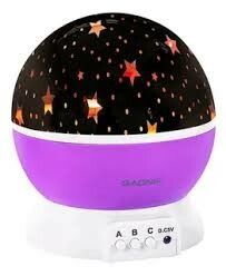 VELADOR LUNA Y ESTRELLA (LED-83029) LILA