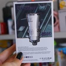 CARGADOR TIME 12V 48W - 1 USB C + 1 USB BLANCO (CAR-53001)
