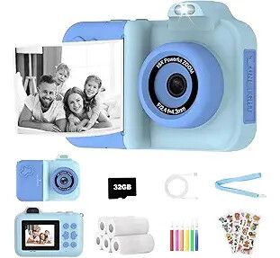 CAMARA FOTOGRAFICA DIGITAL INSTANTANEA DIY- CELESTE (43870)