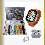 SMARTWATCH + AURICULAR BT CON MALLAS INTERCAMBIABLES DORADO (TH7-1)