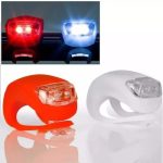 LUZ BICI X2 PCS ROJA Y BLANCA SILICONA HJ008-2