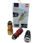 CARGADOR TIME 12V 2 USB 2.1A ROJO (CAR-53006)