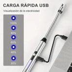ENCENDEDOR RECARGABLE USB GRIS (ARC BQ) - Imagen 2
