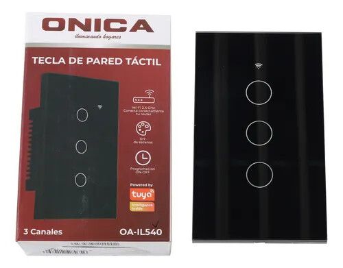 TECLA DE PARED TACTILDE 3 CANALES A 10 ONICA OA-IL540