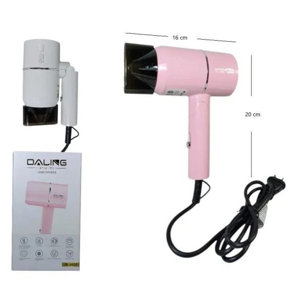 SECADOR DE PELO DALING 1400W (DL-3023) ROSA