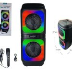 PARLANTE BT 4X2 PLG CON MICROFONO (GTS-2133)