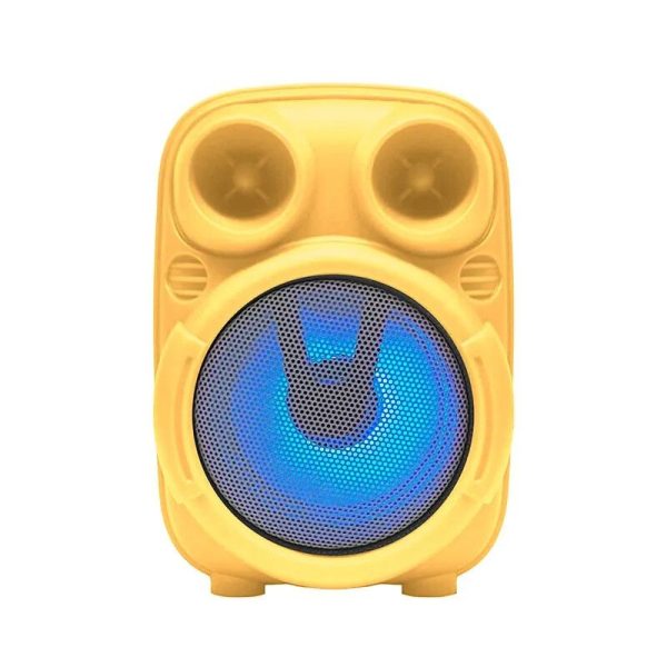 PARLANTE BLUETOOTH GREATNICE 3'' RGB (GTS-2003) AMARILLO