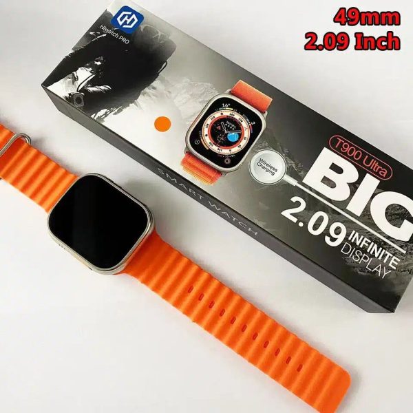 RELOJ INTELIGENTE SMART WATCH MALLA NEGRA (T900)