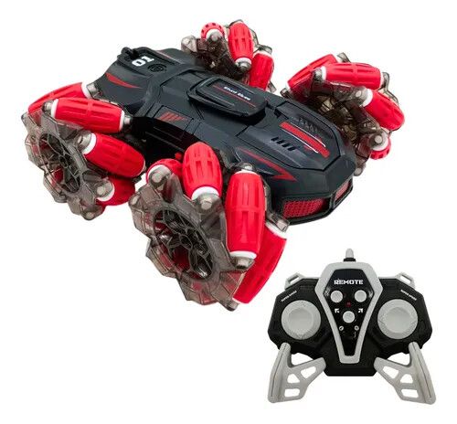 AUTO ACROBATICO CON 2 CONTROLES REMOTO ROJO  (CX-81)