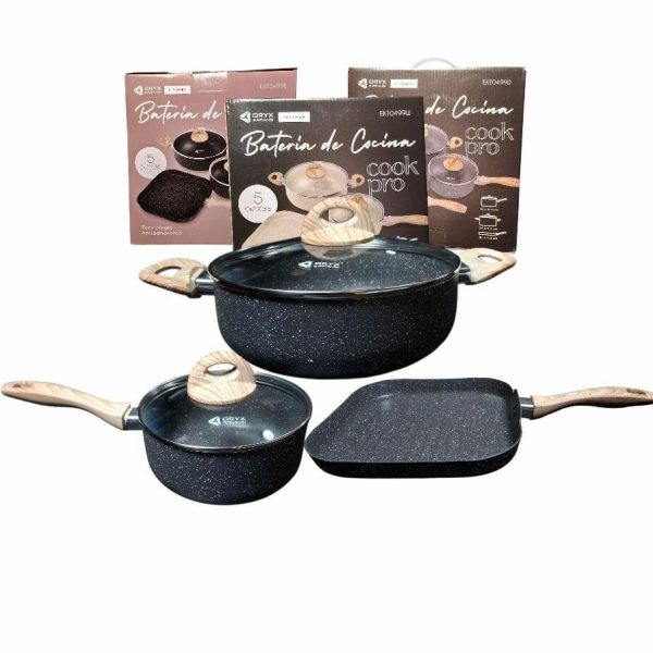 SET DE BIFERA Y OLLAS DE 5 PCS (EK0499)