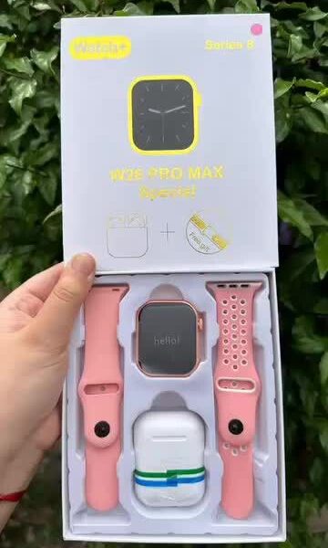 RELOJ SMART SERIE 8 CON AURICULAR ROSA (W26PROMAX)