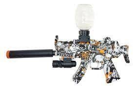 AMETRALLADORA HIDROGELMP5 MP5 (G918-8) NARANJA CON NEGRO Y BLANCO