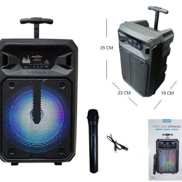 PARLANTE 8 PLG CON BT-FM (GTS-2176)
