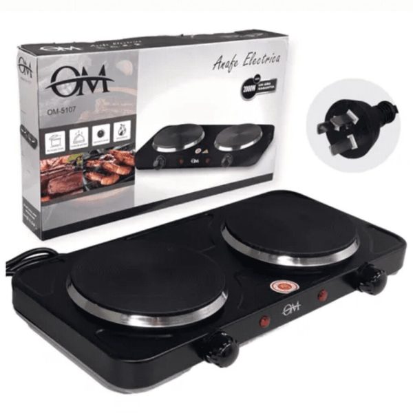 ANAFE ELECTRICO OM 2 HORNALLAS 2000W