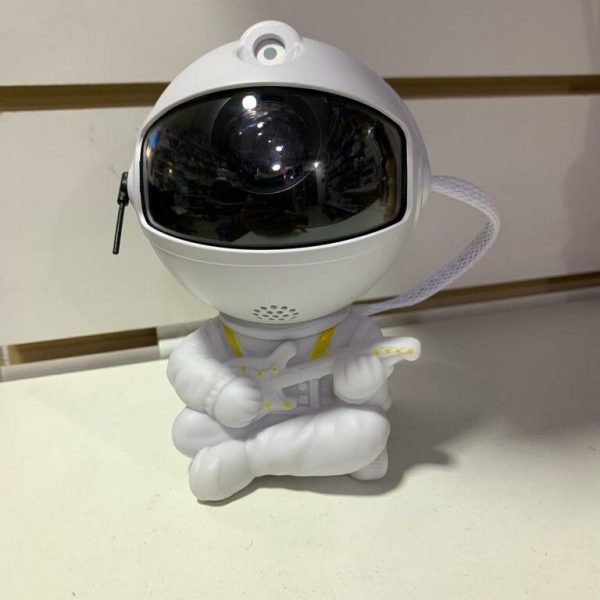 VELADOR PROYECTOR ASTRONAUTA CON GUITARRA BLANCO (HR-F2)