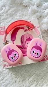 VINCHA BLUETOOHT LABUBU RD-10 COLOR ROSA