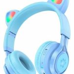 AURICULAR VINCHA CONEJO 150MA FM-MP3 COLOR CELESTE AU-14003