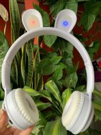 AURICULAR VINCHA CONEJO 150MA FM-MP3 COLOR BLANCO AU-14003
