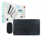 KIT TECLADO + MOUSE BT TIME BLANCO Y ROSA (TMU-001)