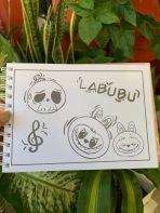 LIBRO PARA PINTAR LABUBU LB- 4321 KK-43 905 COLOR ROSA - Imagen 2