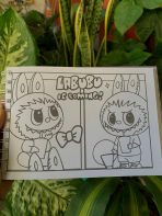 LIBRO PARA PINTAR LABUBU LB- 4321 KK-43 905 COLOR LILA - Imagen 2