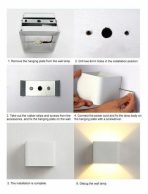 LED DE PARED CALIDO BIDIRECCIONAL CON SENS LED-83057 - Imagen 2