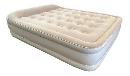 COLCHON INFLABLE + INFLADOR AUTOMATICO COLOR BEIGE ICO-160913