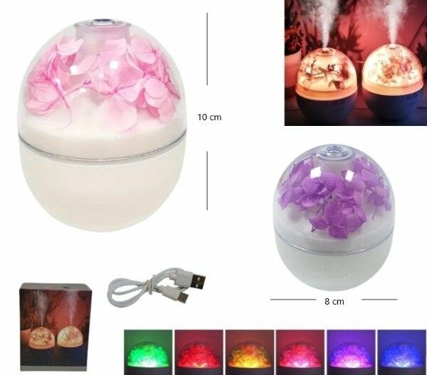 HUMIFICADOR FLOR ETERNA OFAN-507 HMF-91068 COLOR  ROSA