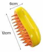 CEPILLO 3 EN 1 PET BRUSH RECARGABLE AMARILLO - Imagen 2