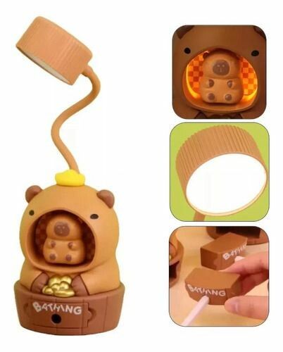 VELADOR CAPIBARA BAÑERA CON SACAPUNTAS LED-83064 OSITO