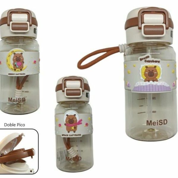 BOTELLA PLASTICA CAPIBARA DOBLE PICO JK-4186